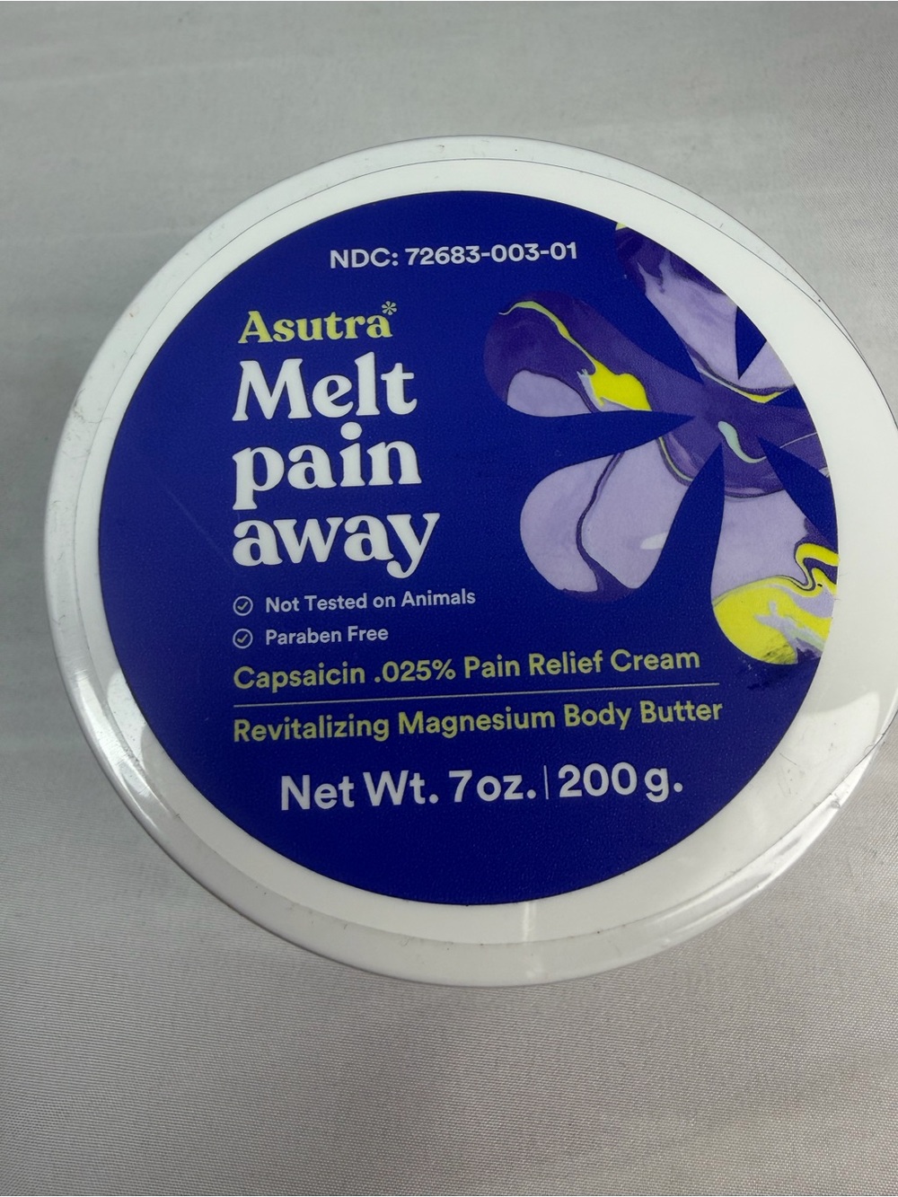 Melt Pain Away Revitalizing Magnesium Body Butter - Purple new/sealed